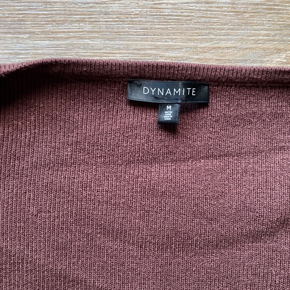 Dynamite Luca Puff Sleeve V-neck Sweater - Picture 5 of 6